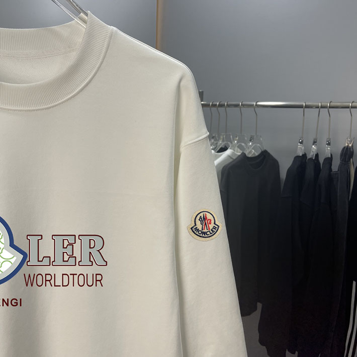 最高級モンクレールスーパーコピー モンクレールスウェットシャツコピー MONCLER 服 スウェットシャツ 2024秋冬新作 ホワイト J20918G00040809KR034 コットン 100% - 画像 (5)