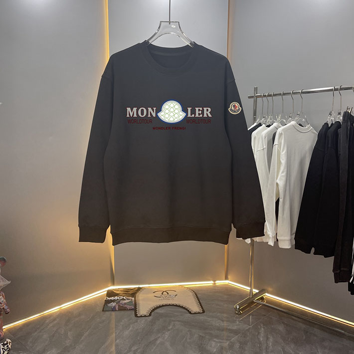 最高級モンクレールスーパーコピー モンクレールスウェットシャツコピー MONCLER 服 スウェットシャツ 2024秋冬新作 ブラック J20918G00040809KR999 コットン 100% - 画像 (8)