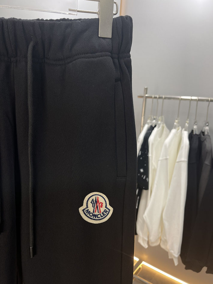 最高級モンクレールスーパーコピー モンクレールスラックスコピー MONCLER 服 パンツ 2024秋冬新作 ブラック J10918H00005899V4999 コットン 100% - 画像 (7)