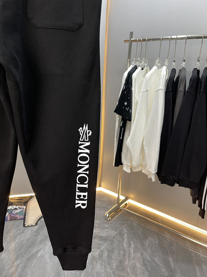 最高級モンクレールスーパーコピー モンクレールスラックスコピー MONCLER 服 パンツ 2024秋冬新作 ブラック J10918H00005899V4999 コットン 100% - 画像 (4)