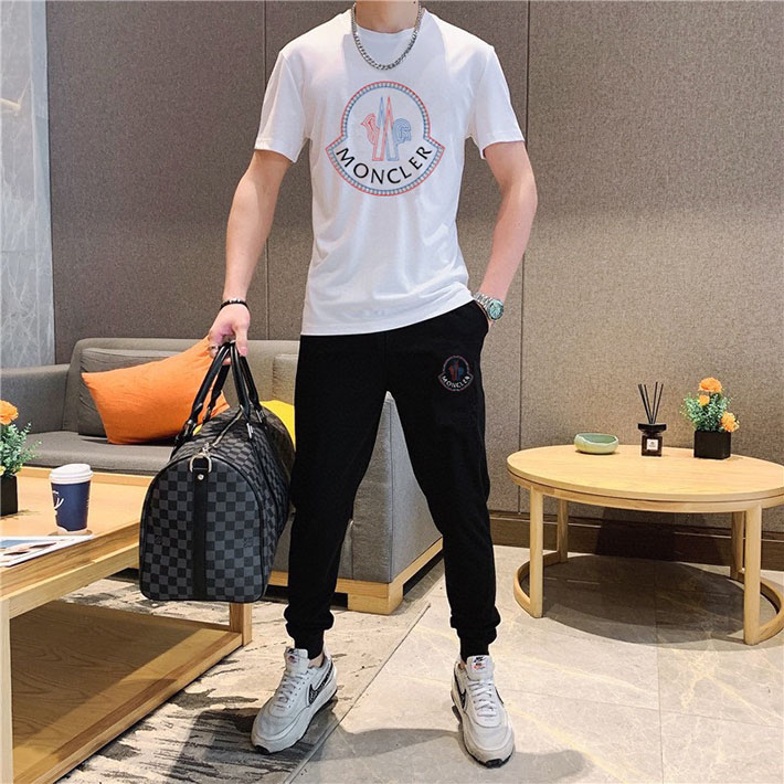 最高級モンクレールスーパーコピー モンクレールTシャツコピー MONCLER 服 Tシャツ×スラックス 2024秋冬新作 ブラック J20918C0001289AKK999 コットン 100% - 画像 (6)