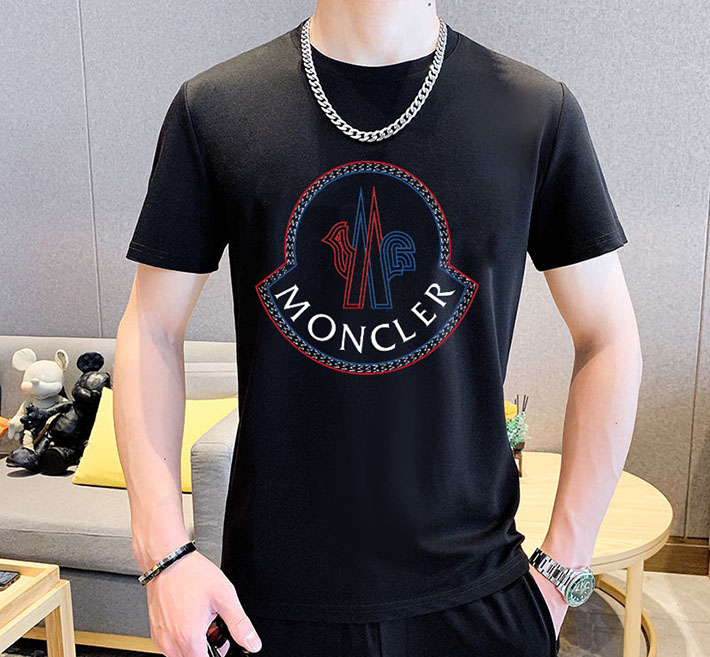 最高級モンクレールスーパーコピー モンクレールTシャツコピー MONCLER 服 Tシャツ×スラックス 2024秋冬新作 ブラック J20918C0001289AKK999 コットン 100% - 画像 (4)