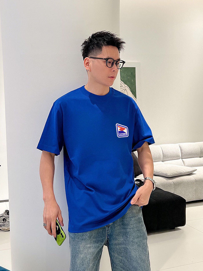 最高級モンクレールスーパーコピー モンクレールTシャツコピー MONCLER 服 Tシャツ×デニムパンツ 2024秋冬新作 ブラック J20918C0002889AKK999 コットン 100% - 画像 (9)