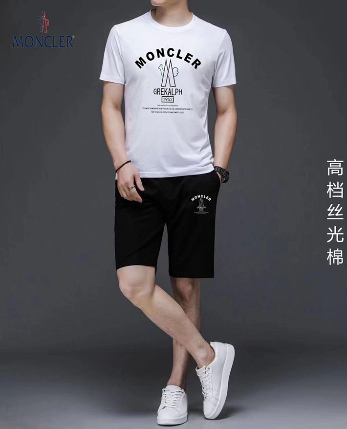 最高級モンクレールスーパーコピー モンクレールTシャツコピー MONCLER 服 Tシャツ×ショートパンツ 2024秋冬新作 ブラック J20918C0001083927998 コットン 100% - 画像 (8)