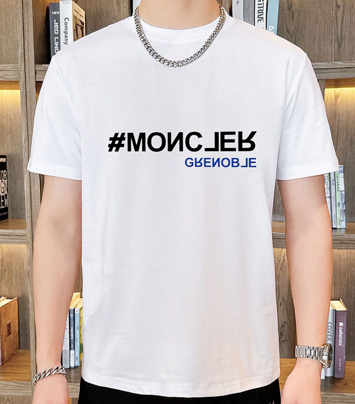 最高級モンクレールスーパーコピー モンクレールTシャツコピー MONCLER 服 Tシャツ×スラックス 2024秋冬新作 ホワイト J20918C0001489A17034 コットン 100% - 画像 (5)