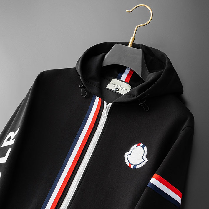 最高級モンクレールスーパーコピー モンクレールスウェットシャツコピー MONCLER 服 パーカー スラックス ブラック J20918G0000189A8F999 コットン 100% - 画像 (4)