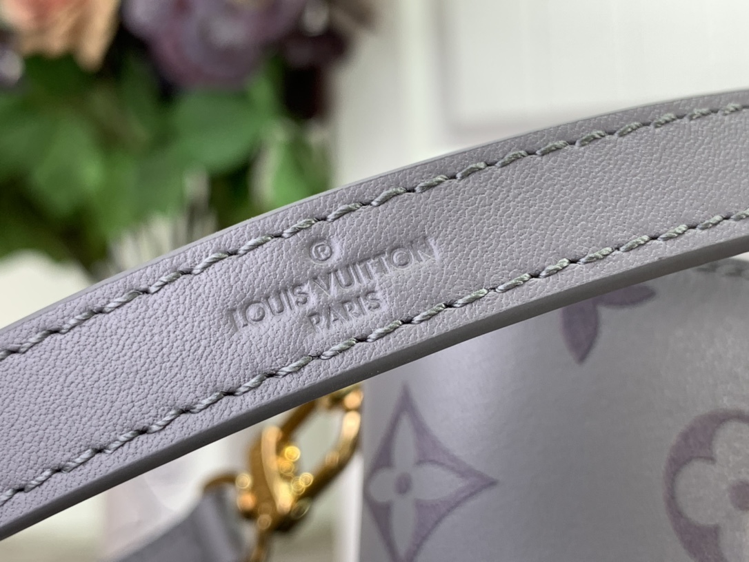 ルイヴィトン ホーボーバッグ 新作 Louis Vuitton ネオノエ BB 2024秋冬新作 トリアノン グレー M12749 カーフレザー ゴールド金具 - 画像 (4)