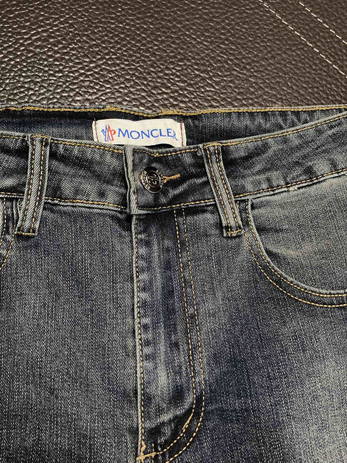 最高級モンクレールスーパーコピー モンクレールデニムパンツコピー MONCLER 服 デニム・ジーンズ 2024秋冬新作 202409063 コットン 100% - 画像 (6)