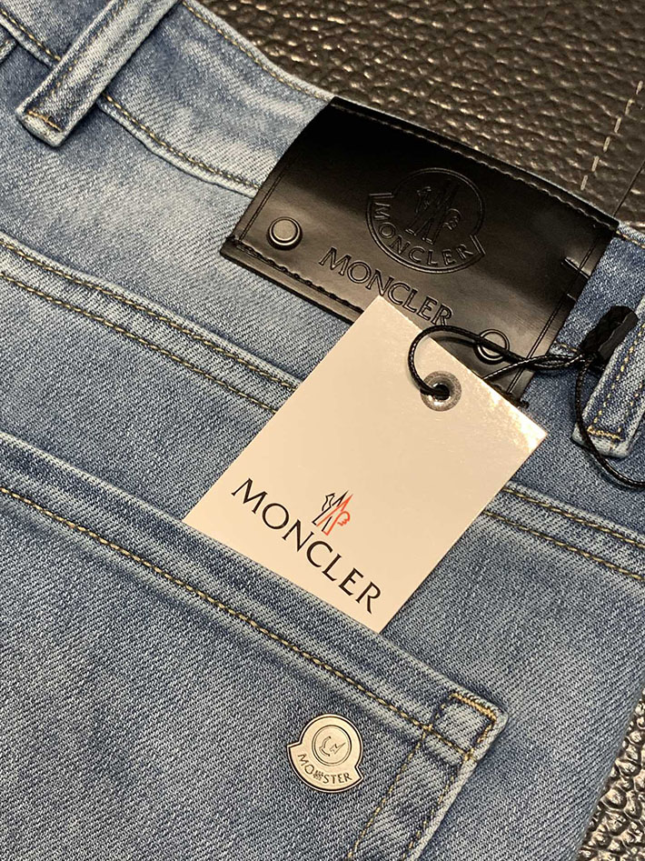 最高級モンクレールスーパーコピー モンクレールデニムパンツコピー MONCLER 服 デニム・ジーンズ 2024秋冬新作 202409064 コットン 100% - 画像 (3)