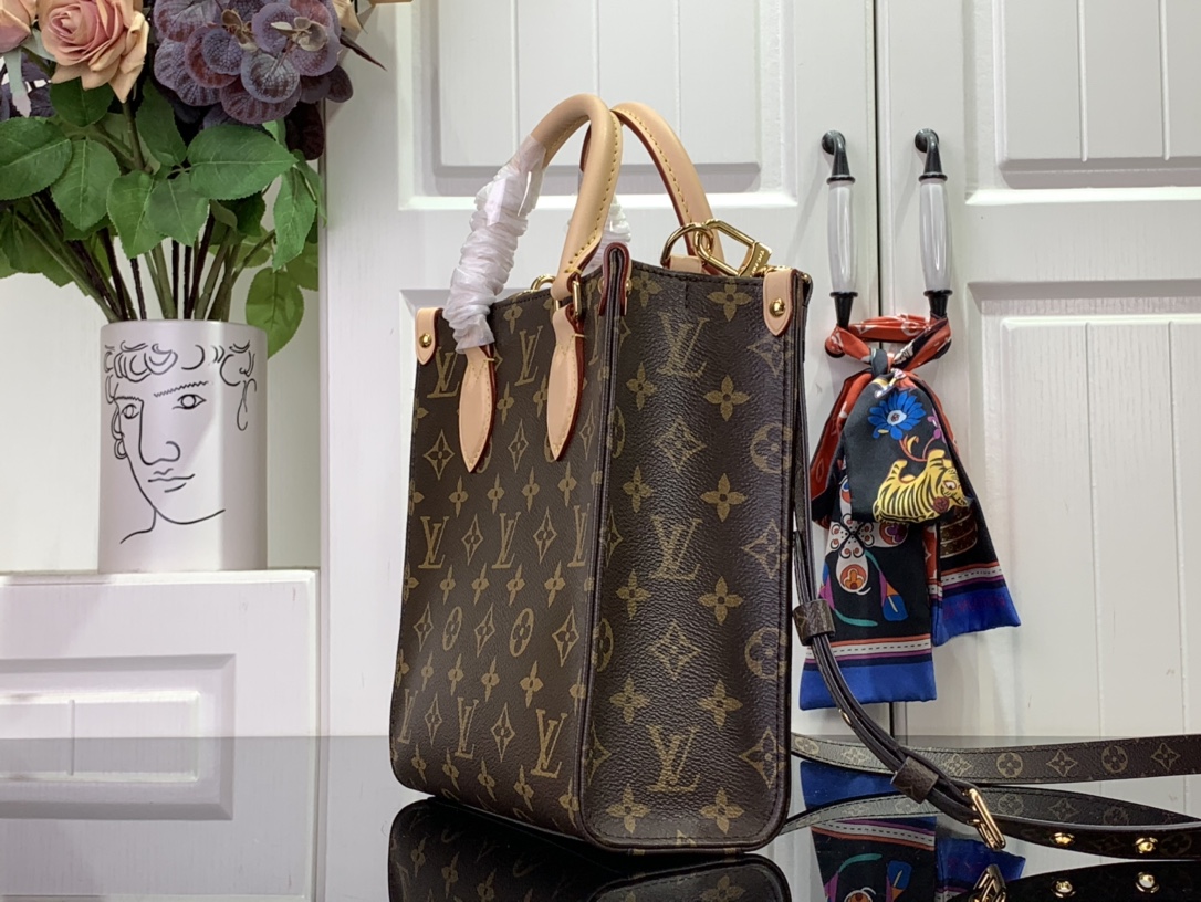 ルイヴィトン ハンドバッグ 新作 Louis Vuitton サックプラ BB ブラウン M46265 モノグラム・キャンバス ゴールド金具 - 画像 (9)