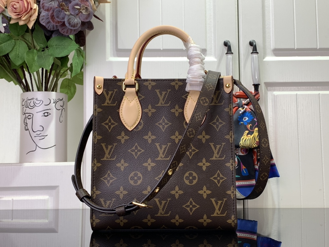 ルイヴィトン ハンドバッグ 新作 Louis Vuitton サックプラ BB ブラウン M46265 モノグラム・キャンバス ゴールド金具 - 画像 (8)