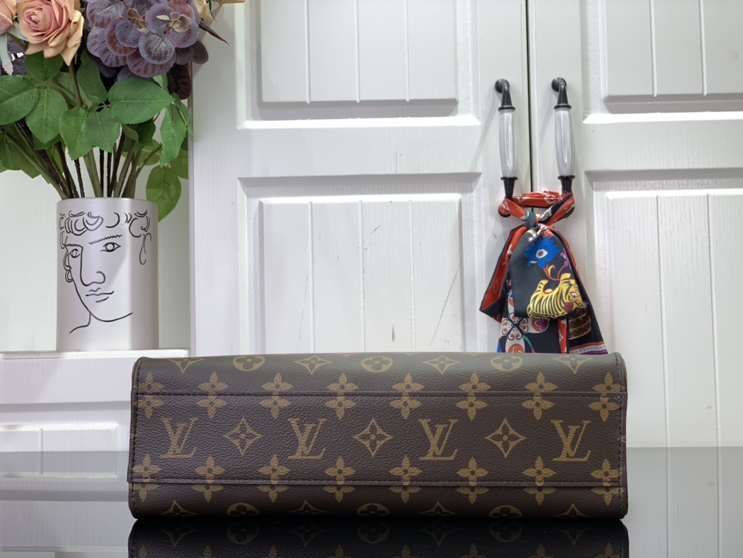 ルイヴィトン ハンドバッグ 新作 Louis Vuitton サックプラ PM ブラウン M45848 モノグラム・キャンバス ゴールド金具 - 画像 (7)