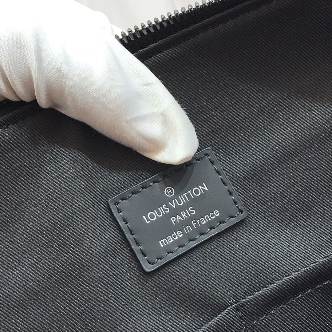 ルイヴィトン ビジネスバッグ メンズ Louis Vuitton ブリーフケース・エクスプローラー ブラック M40566 モノグラム・エクリプス キャンバス シルバー金具 - 画像 (3)