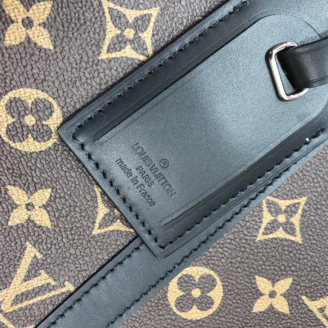 ルイヴィトン ビジネスバッグ メンズ Louis Vuitton ポルト ドキュマン・ヴォワヤージュ ブラック M40225 モノグラム・キャンバス シルバー金具 - 画像 (6)