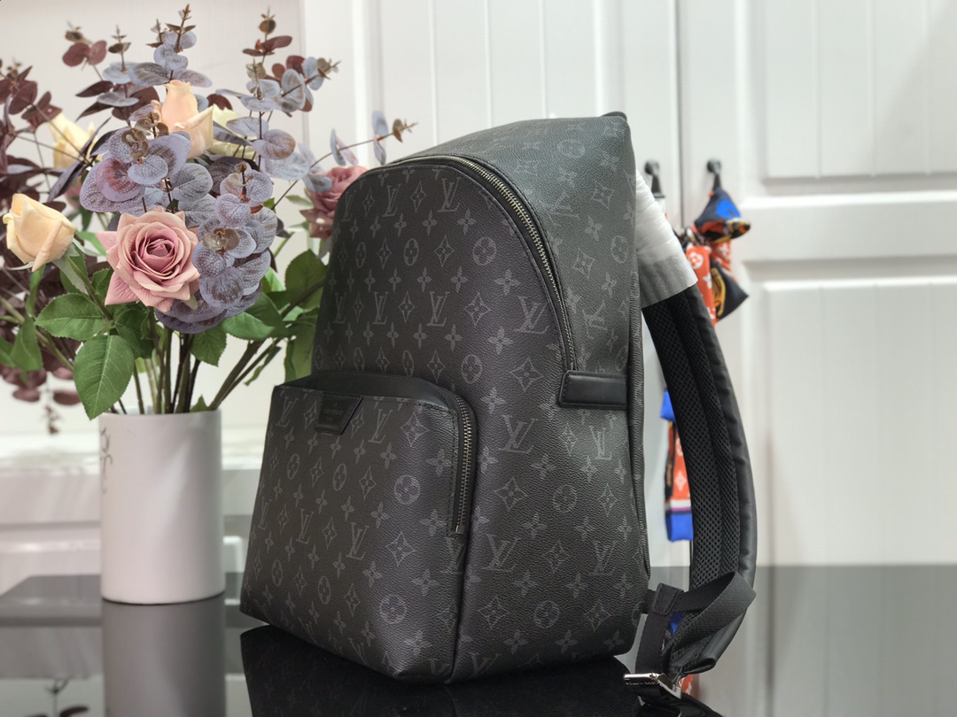 ルイヴィトン リュック 新作 Louis Vuitton リュックサック モノグラム・エクリプス ブラック M43186 モノグラム・エクリプスキャンバス シルバー金具 - 画像 (9)