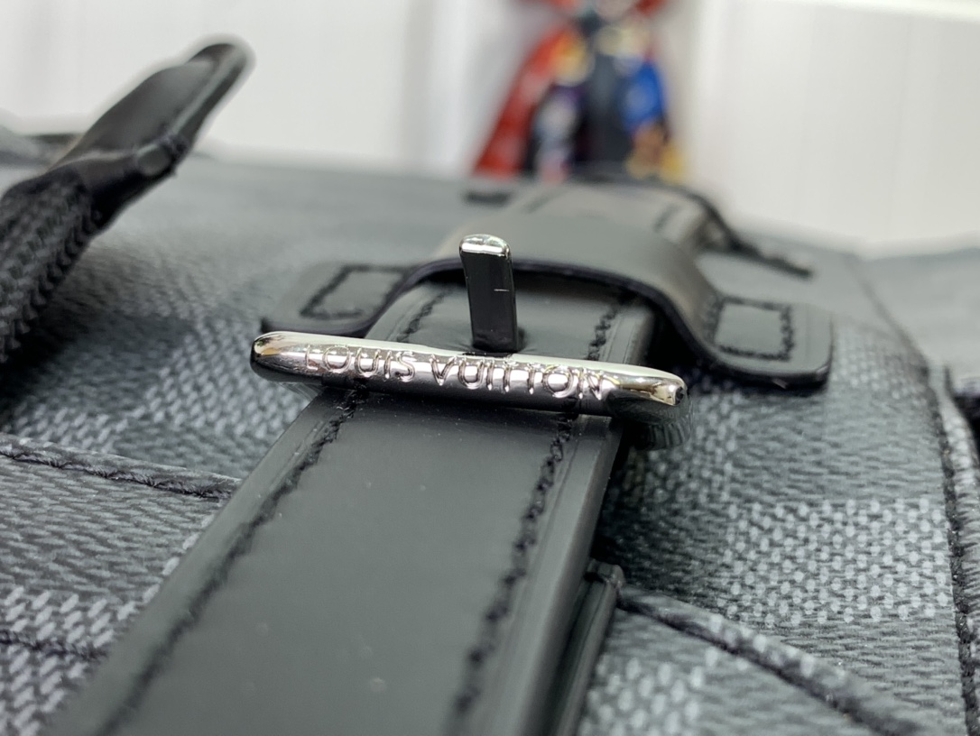 ルイヴィトン リュック 新作 Louis Vuitton クリストファー PM ブラック N40266 ダミエキャンバス シルバー金具 - 画像 (6)
