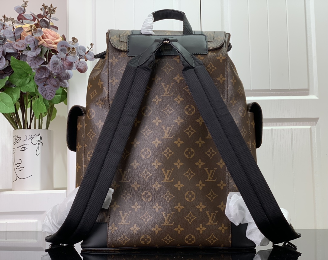 ルイヴィトン リュック 新作 Louis Vuitton クリストファー MM ブラウン M43735 モノグラム・キャンバス シルバー金具 - 画像 (9)