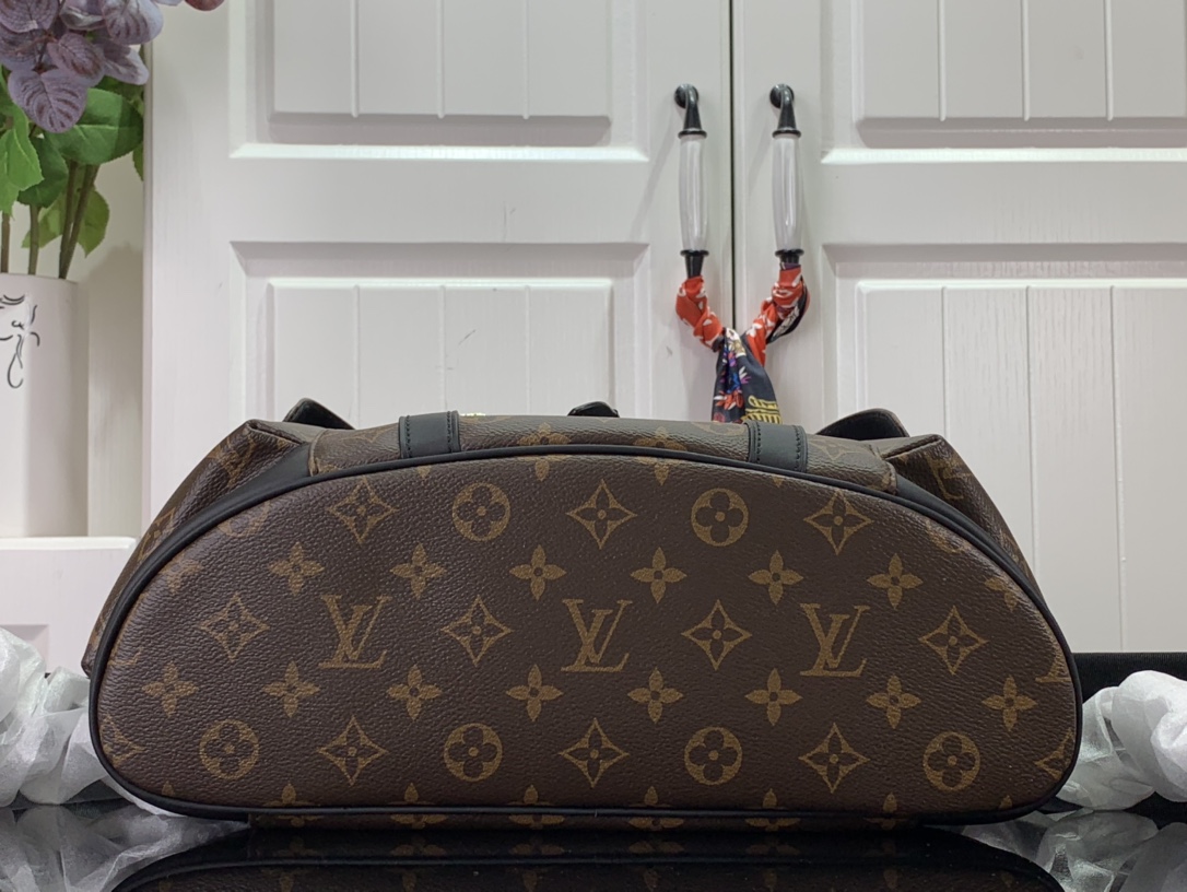 ルイヴィトン リュック 新作 Louis Vuitton クリストファー MM ブラウン M43735 モノグラム・キャンバス シルバー金具 - 画像 (7)