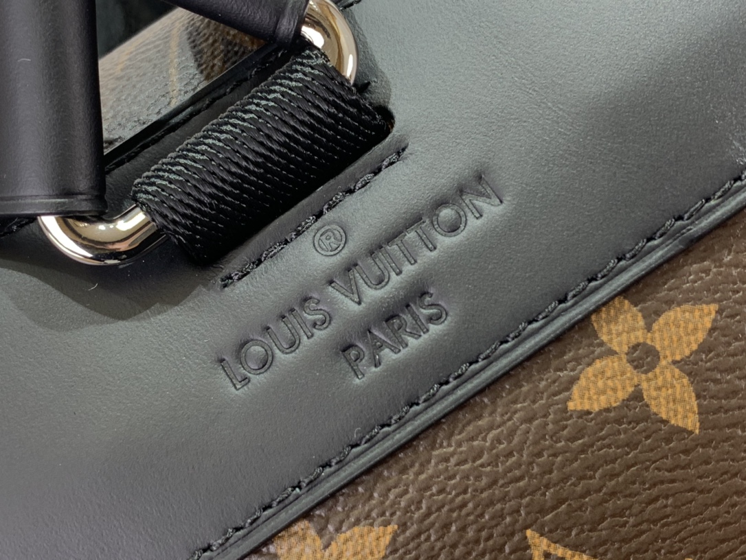 ルイヴィトン リュック 新作 Louis Vuitton クリストファー MM ブラウン M43735 モノグラム・キャンバス シルバー金具 - 画像 (4)