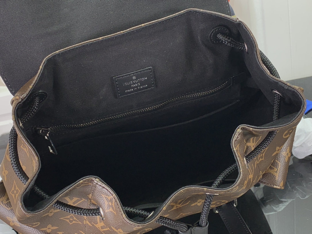 ルイヴィトン リュック 新作 Louis Vuitton クリストファー MM ブラウン M43735 モノグラム・キャンバス シルバー金具 - 画像 (2)
