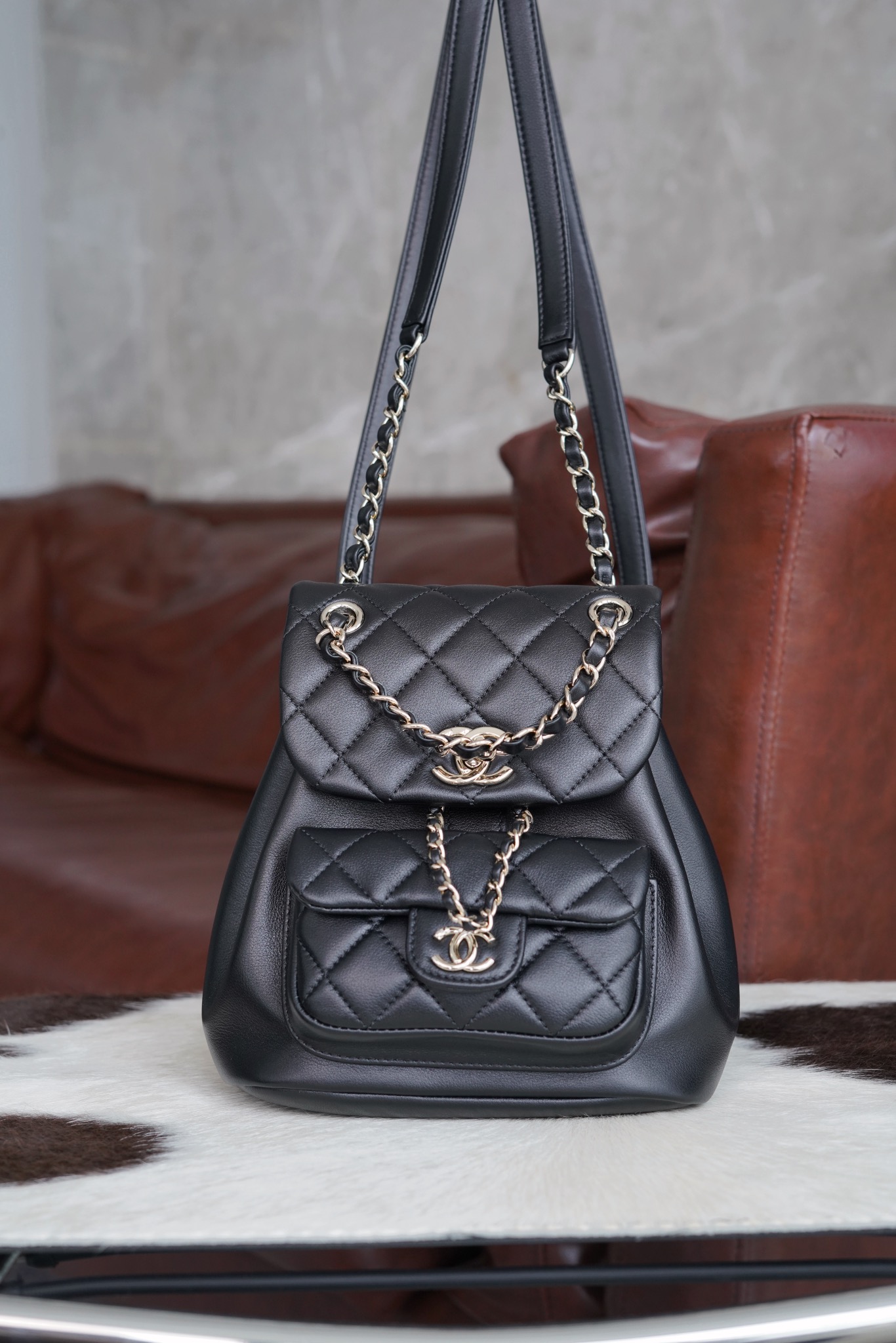 最高級シャネルスーパーコピー シャネルバッグコピー CHANEL リュック マトラッセ ココマーク バックパック ブラック AS2908 B09750 94305 ラムスキン シルバー金具 - 画像 (9)