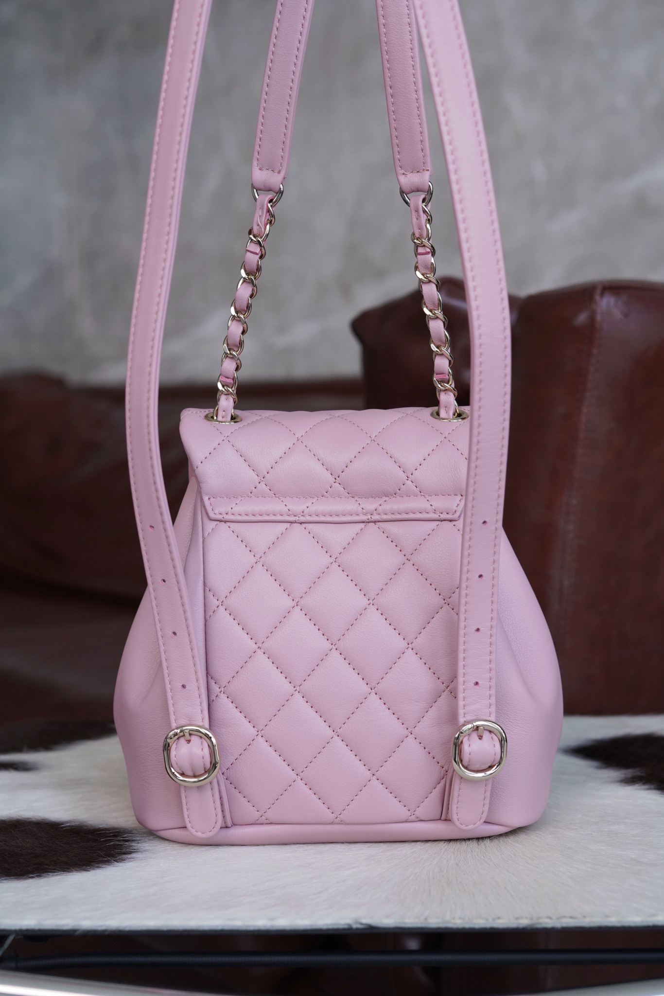 最高級シャネルスーパーコピー シャネルバッグコピー CHANEL リュック マトラッセ ココマーク バックパック ピンク AS2908 B09750 NG750 ラムスキン シルバー金具 - 画像 (8)