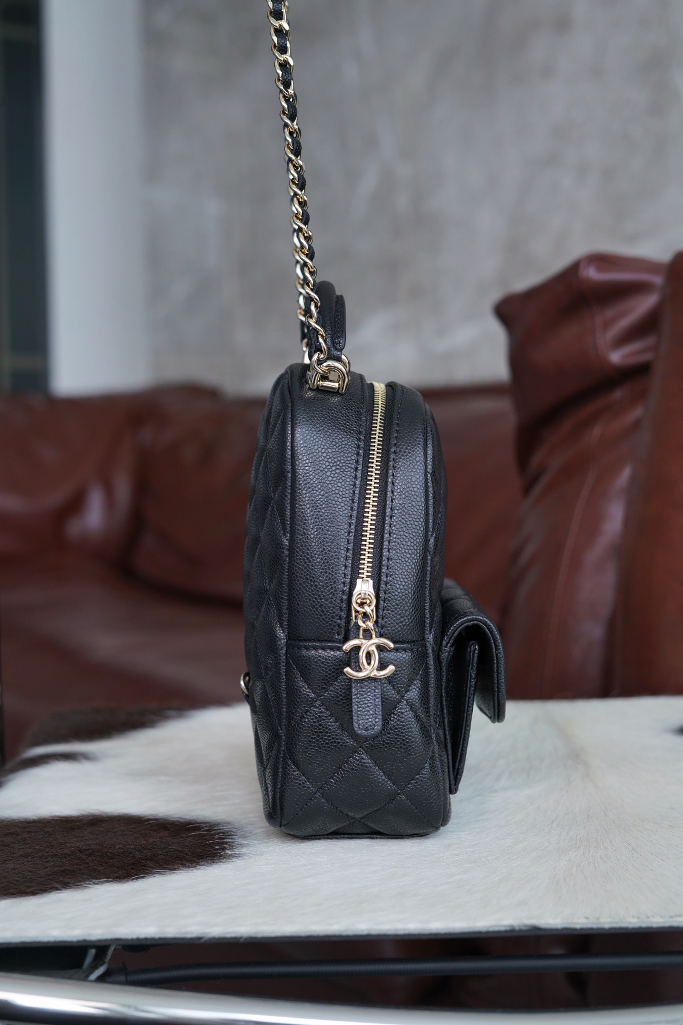 最高級シャネルスーパーコピー シャネルバッグコピー CHANEL ミニバックパック リュック ブラック AP3753 B10583 C3906 キャビアスキン シルバー金具 - 画像 (7)