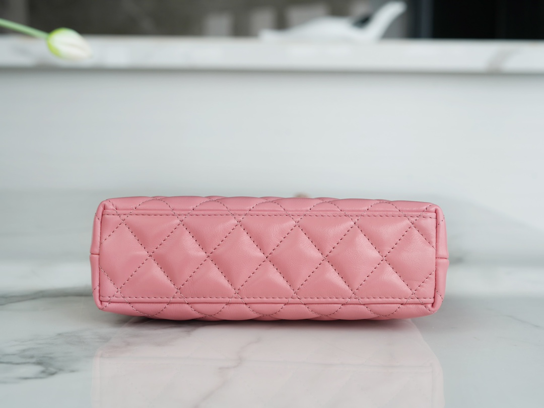 最高級シャネルスーパーコピー シャネルバッグコピー CHANEL ミニ ショッピング バッグ ピンク AS4416 B14296 NG750 カーフスキン ゴールド金具 - 画像 (5)