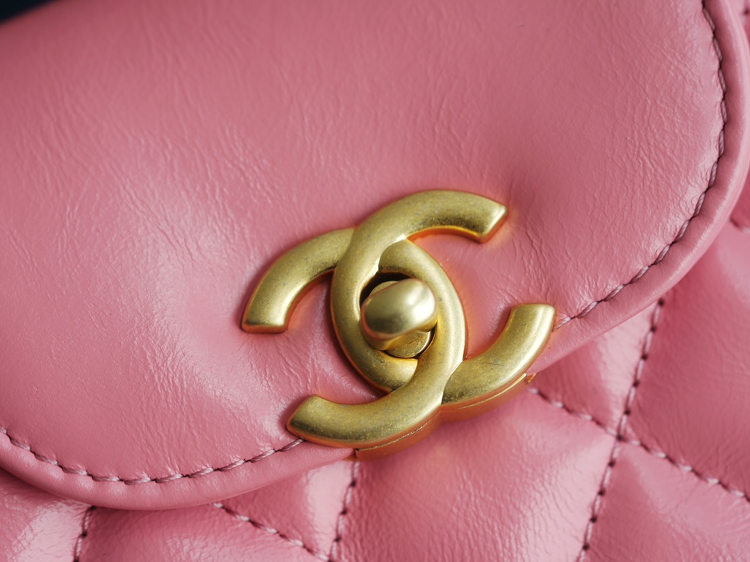 最高級シャネルスーパーコピー シャネルバッグコピー CHANEL ミニ ショッピング バッグ ピンク AS4416 B14296 NG750 カーフスキン ゴールド金具 - 画像 (2)