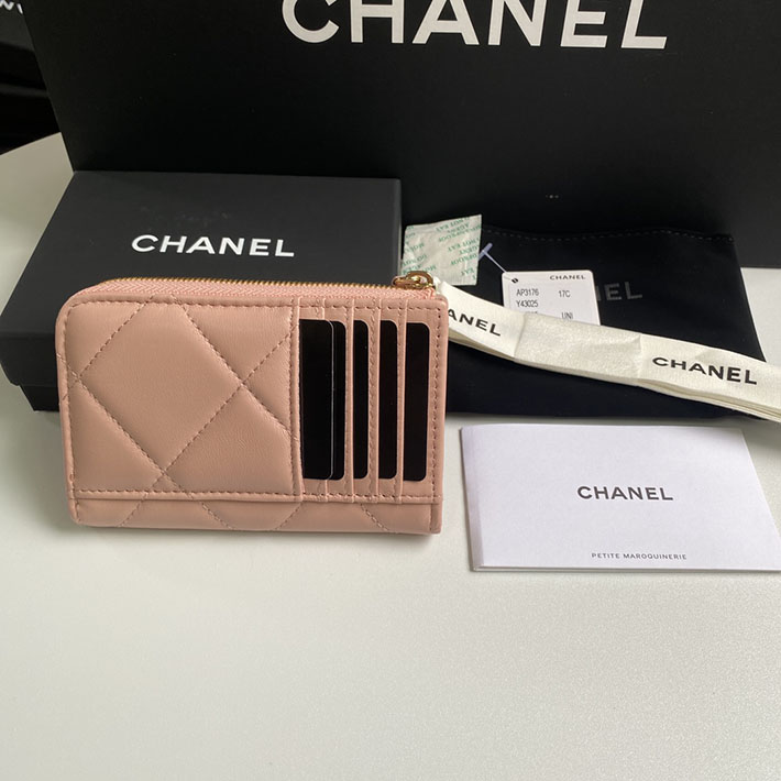 最高級シャネルスーパーコピー シャネルカードケースコピー CHANEL 19 ジップ コインパース ピンク AP2086 B04852 NG750 ラムスキン ゴールド金具 - 画像 (9)