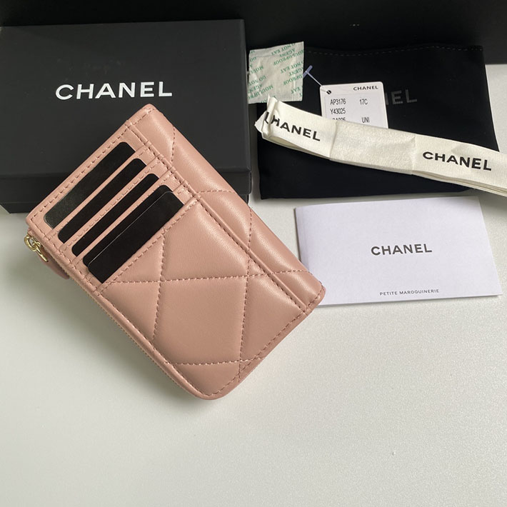 最高級シャネルスーパーコピー シャネルカードケースコピー CHANEL 19 ジップ コインパース ピンク AP2086 B04852 NG750 ラムスキン ゴールド金具 - 画像 (7)