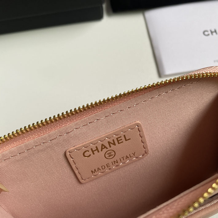最高級シャネルスーパーコピー シャネルカードケースコピー CHANEL 19 ジップ コインパース ピンク AP2086 B04852 NG750 ラムスキン ゴールド金具 - 画像 (2)