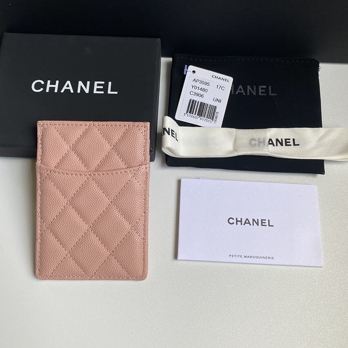 最高級シャネルスーパーコピー シャネルカードケースコピー クラシックカード ホルダー ピンク AP3595 B10583 NG750 キャビアスキン ゴールド金具 - 画像 (9)