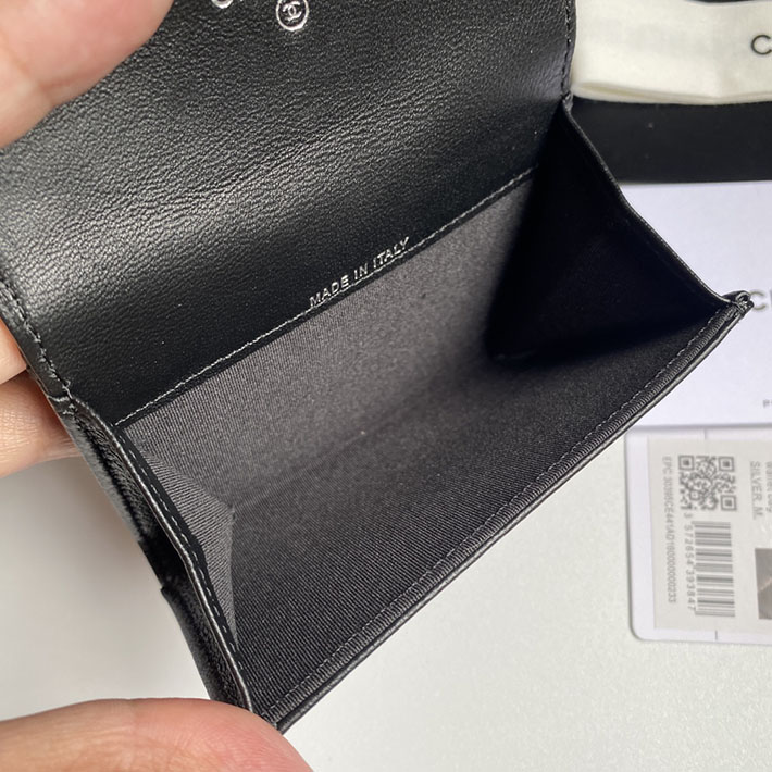 最高級シャネルスーパーコピー シャネルカードケースコピー コインケース マトラッセ ココマーク ブラック AP4093 B16988 94305 ラムスキン シルバー金具 - 画像 (3)