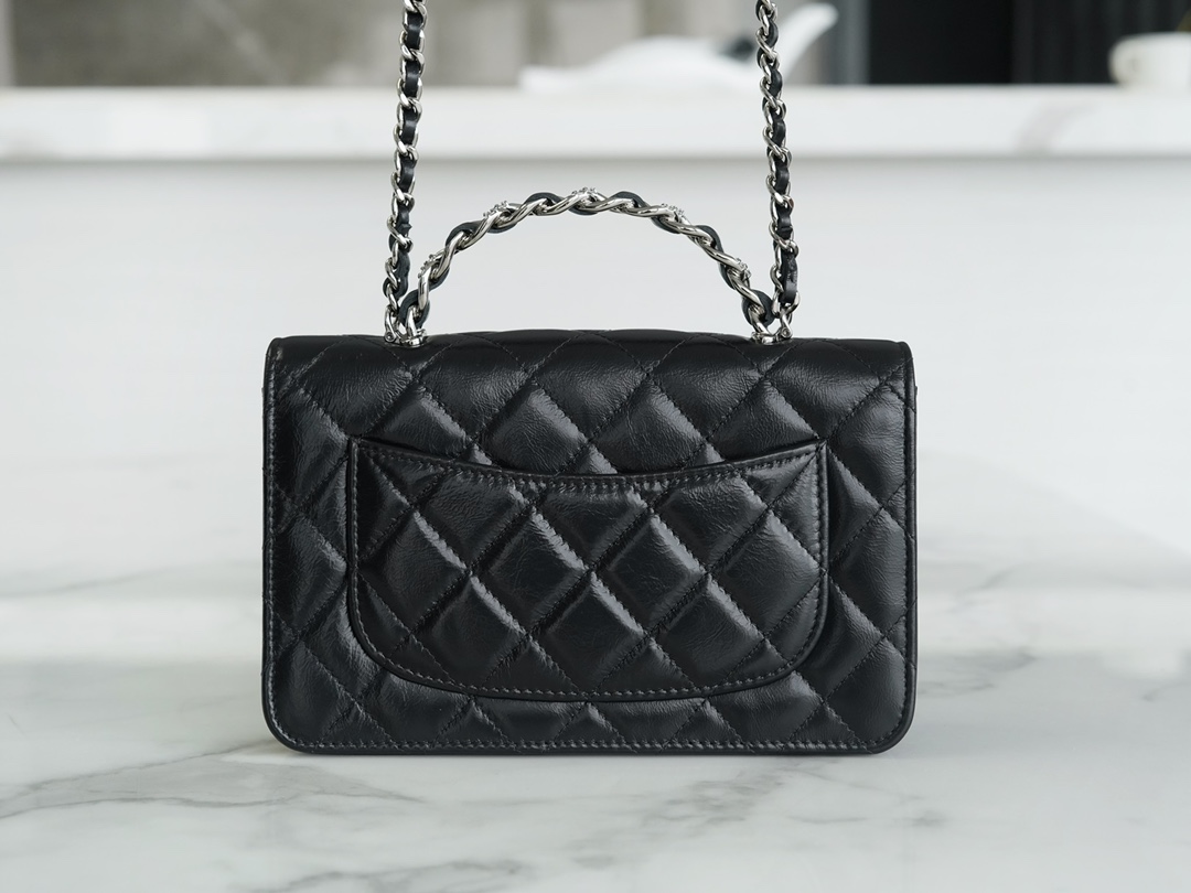 最高級シャネルスーパーコピー シャネルバッグコピー CHANEL チェーンクラッチ 2024秋冬新作バッグ ブラック AP3567 B14291 94305 ラムスキン シルバー金具 - 画像 (7)
