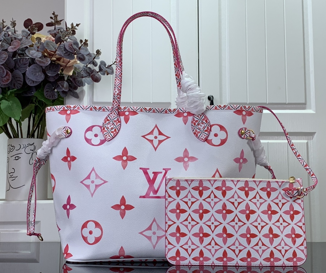 ルイヴィトン トートバッグ 新作 ネヴァーフル MM LV バイザプール ローズ M22980 モノグラム キャンバス ゴールド金具 - 画像 (8)