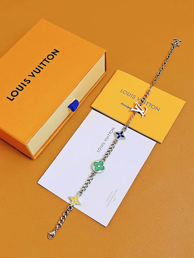 最高級ルイヴィトンスーパーコピー ルイヴィトンブレスレットコピー Bracelet Monogram Row M1599A シルバー - 画像 (7)