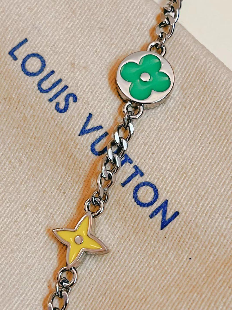 最高級ルイヴィトンスーパーコピー ルイヴィトンブレスレットコピー Bracelet Monogram Row M1599A シルバー - 画像 (3)