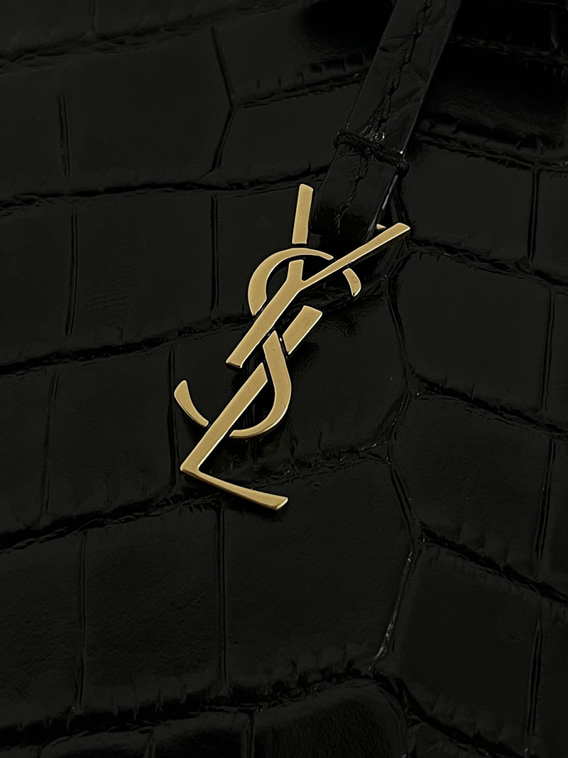 最高級サンローランスーパーコピー サンローランバッグコピー SAINT LAURENT パリ ミニ トイ ショッピング ブラック 712367AAAOH1000 レザー ゴールド金具 - 画像 (2)