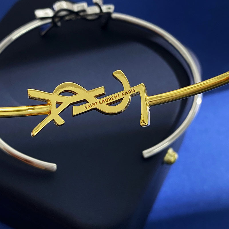 最高級サンローランスーパーコピー サンローランブレスレットコピー カサンドラ バングル(18K イエローゴールド) 770088Y80158030 - 画像 (2)