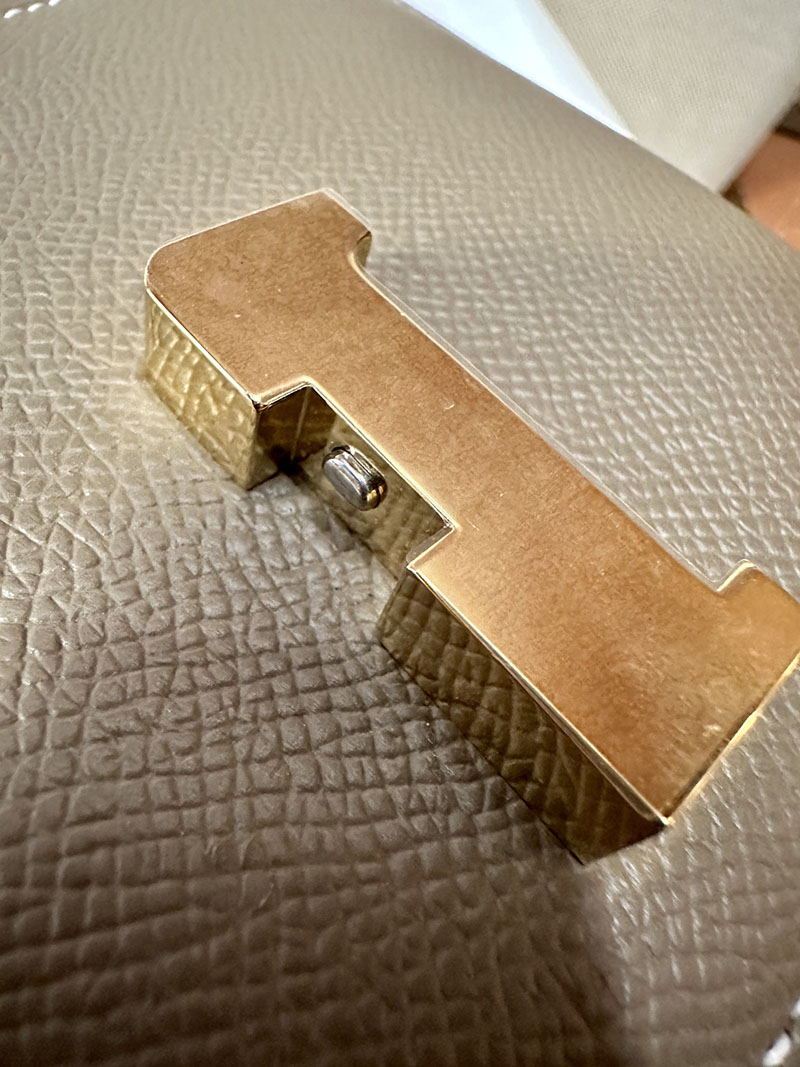 最高級エルメススーパーコピー コンスタンスミニコピー コンスタンス3 ミニ エトゥープ エプソン ゴールド金具 - 画像 (5)
