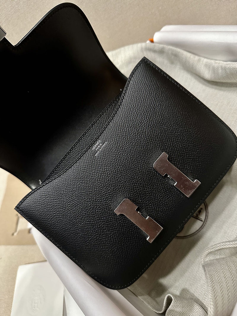 最高級エルメススーパーコピー コンスタンスミニコピー コンスタンス3 ミニ 黒 ブラック エプソン シルバー金具 - 画像 (3)