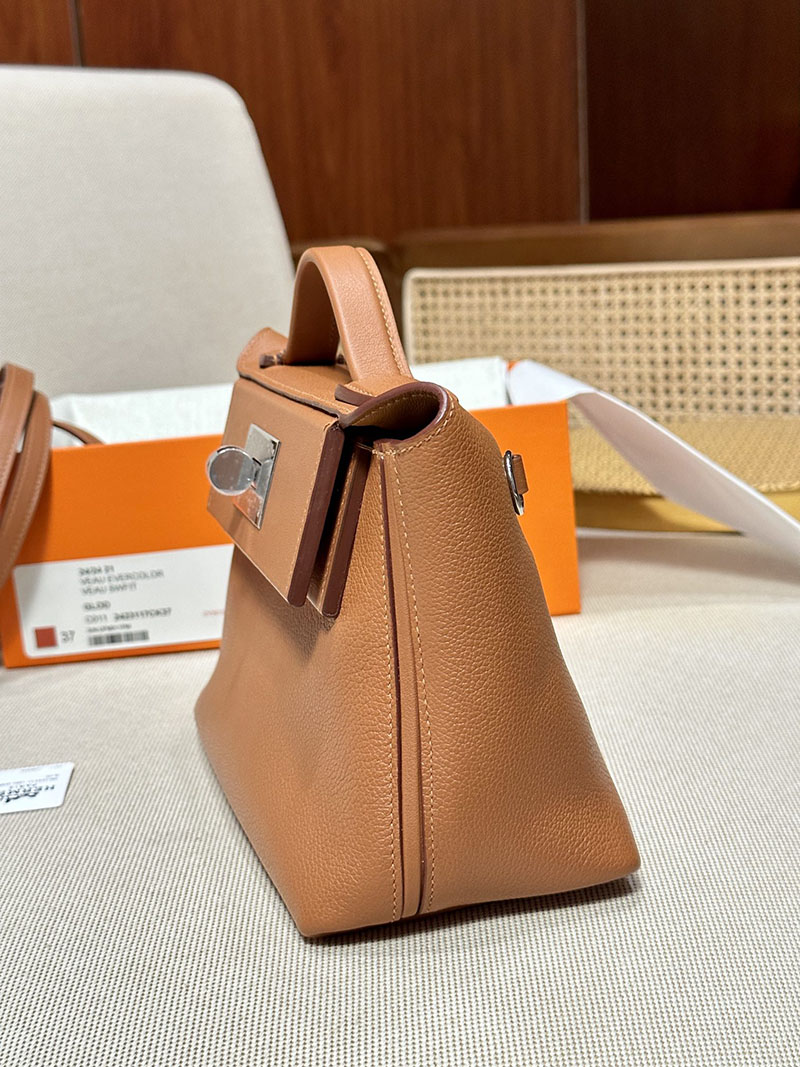 最高級エルメススーパーコピー ヴァンキャトルコピー 24/24 21 ミニ ヴァンキャトル ゴールド エバーカラー/スイフト シルバー金具 - 画像 (4)