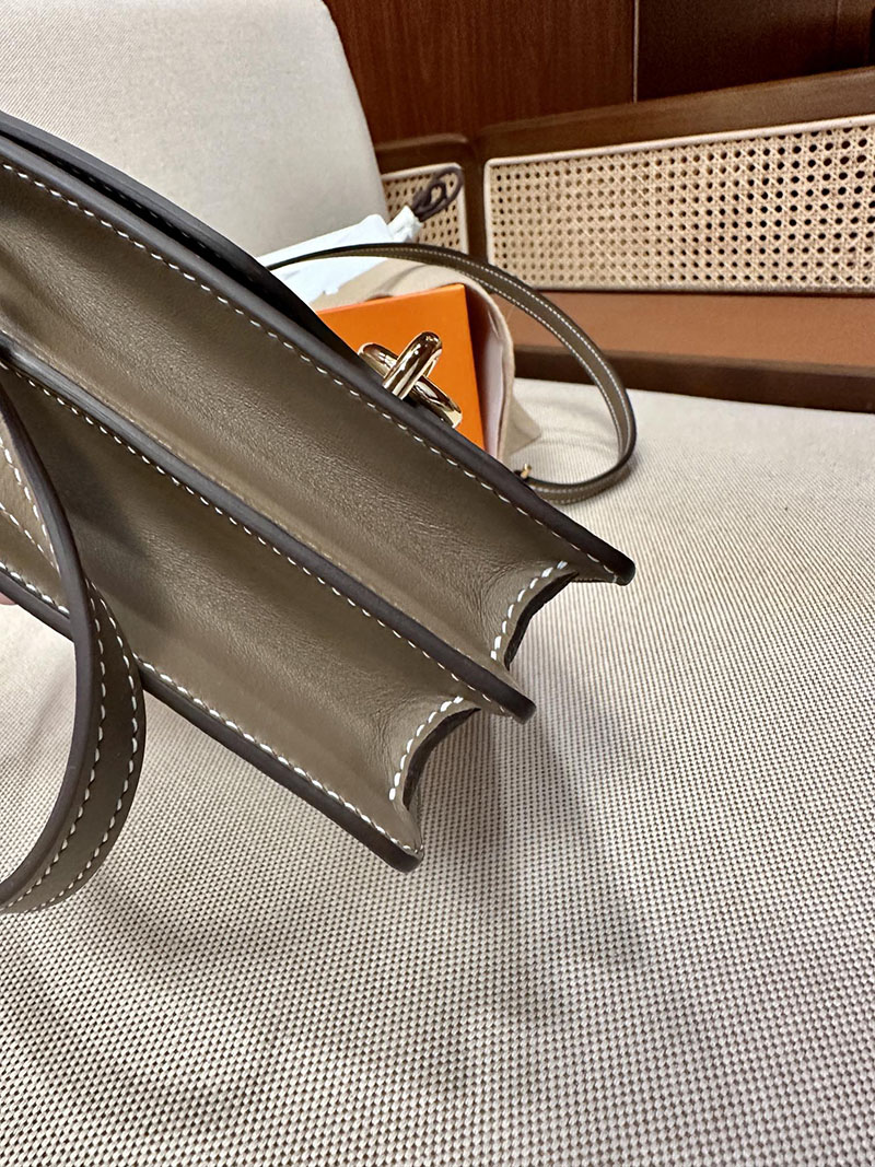 最高級エルメススーパーコピー ロウリスコピー ロウリス(ルリ) ミニ エトゥープ スイフト ゴールド金具 - 画像 (2)