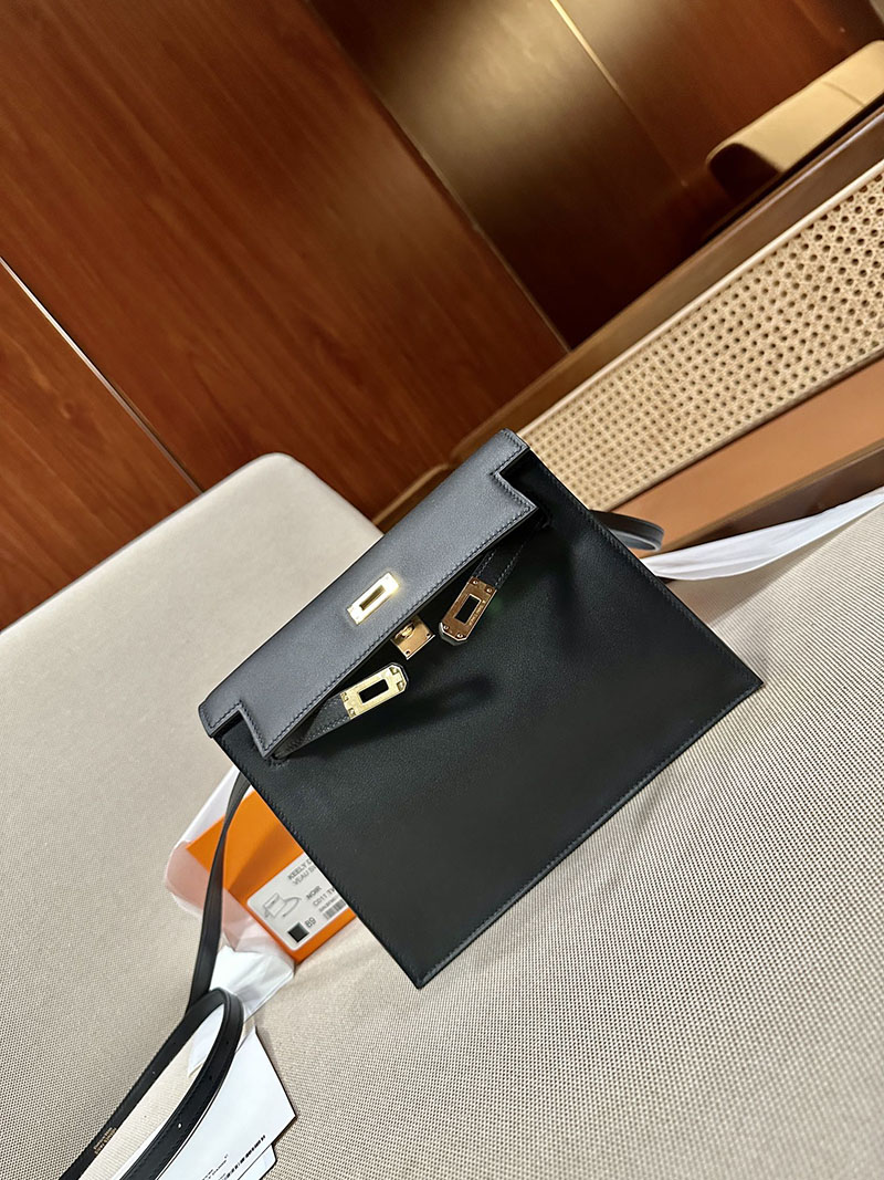 最高級エルメススーパーコピー ケリーダンスコピー ケリーダンス2 黒 ブラック エバーカラー ゴールド金具 - 画像 (5)