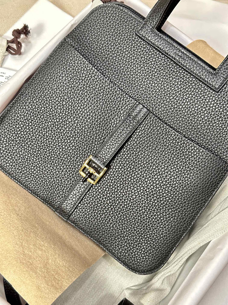 最高級エルメススーパーコピー アルザンコピー アルザン25 黒 ブラック トリヨンクレマンス ゴールド金具 - 画像 (4)
