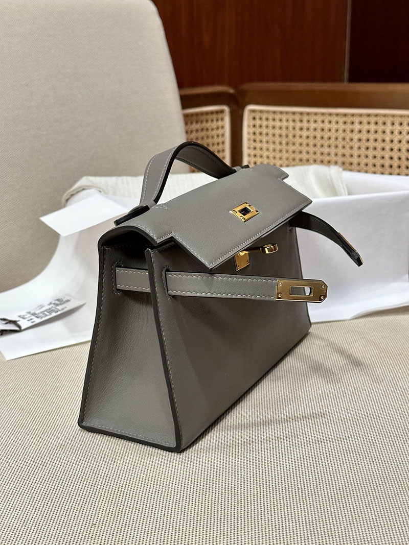 最高級エルメススーパーコピー ポシェットケリーコピー ポシェットケリー エタン スイフト ゴールド金具 - 画像 (3)