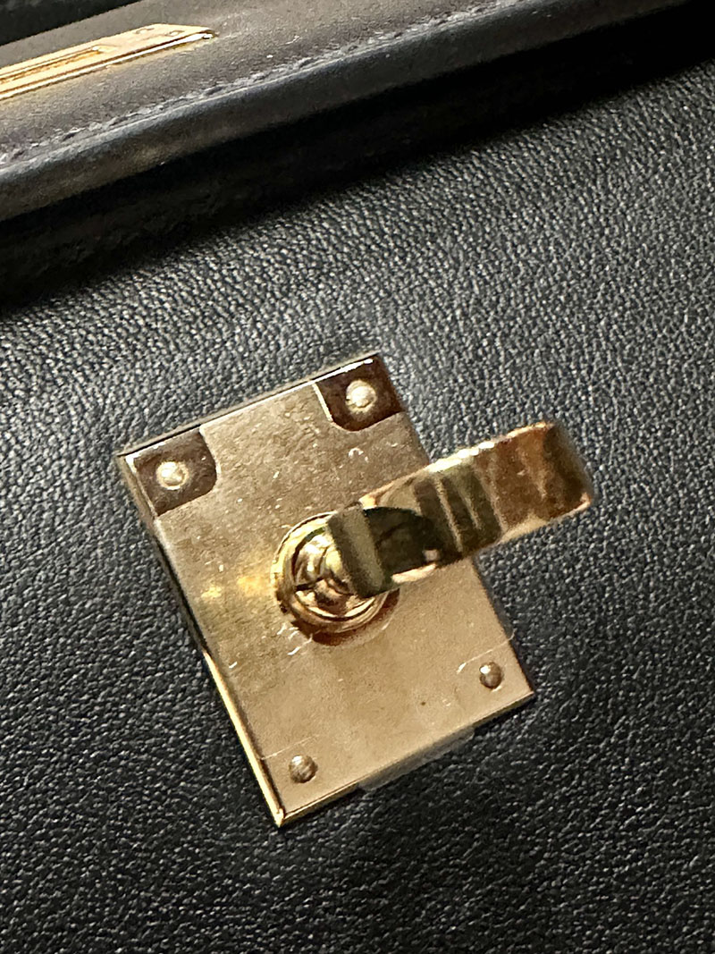 最高級エルメススーパーコピー ポシェットケリーコピー ポシェットケリー 黒 ブラック スイフト ゴールド金具 - 画像 (7)