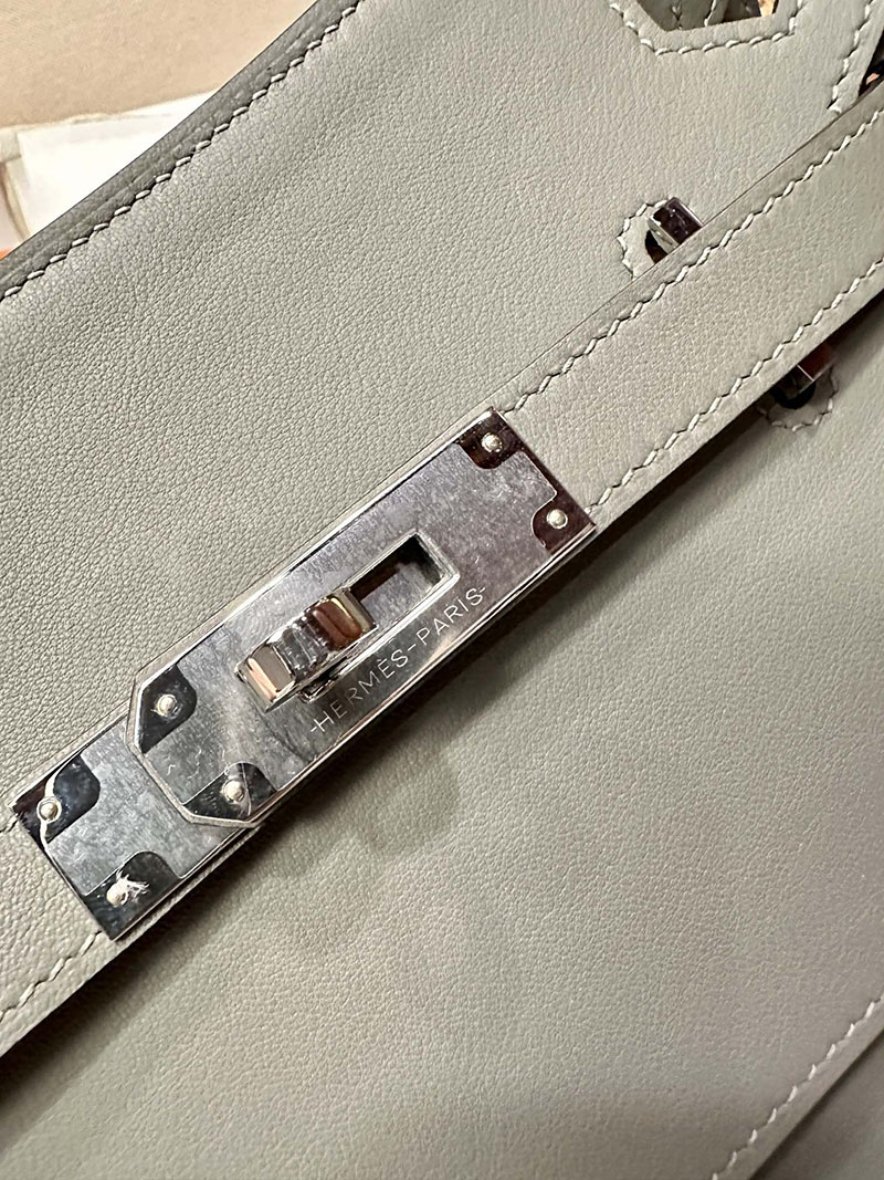 最高級エルメススーパーコピー ジプシエールコピー ジプシエール ミニ グリメイヤー スイフト シルバー金具 - 画像 (9)