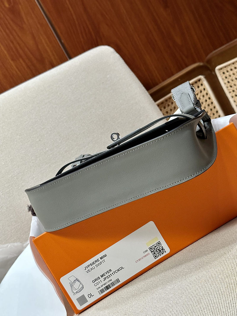 最高級エルメススーパーコピー ジプシエールコピー ジプシエール ミニ グリメイヤー スイフト シルバー金具 - 画像 (7)